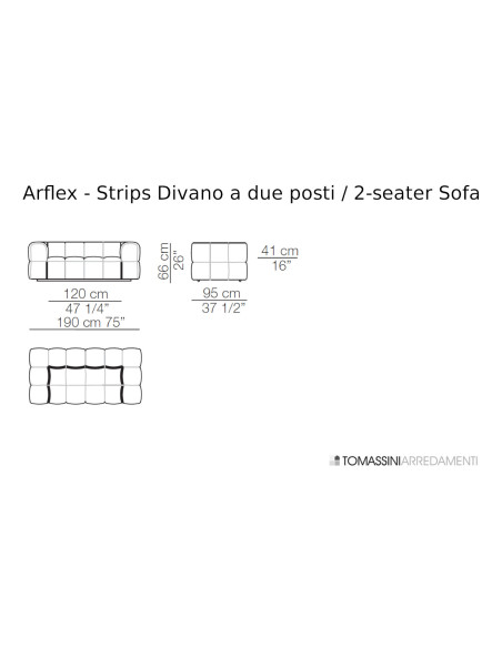 Canapé Strips Arflex - 6