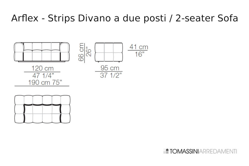 Canapé Strips Arflex - 6