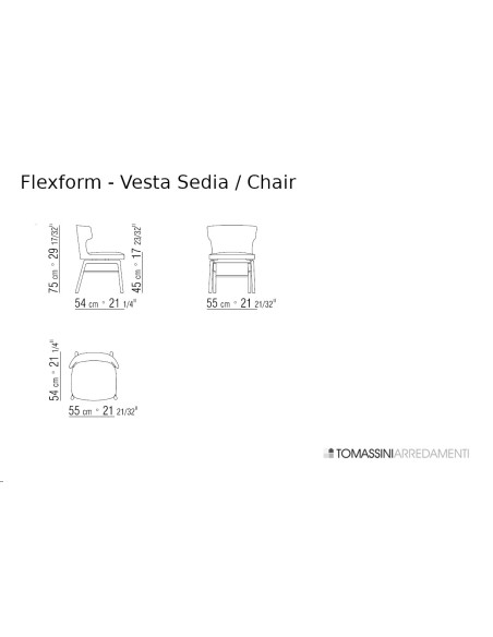 Vesta Chair Flexform - 4