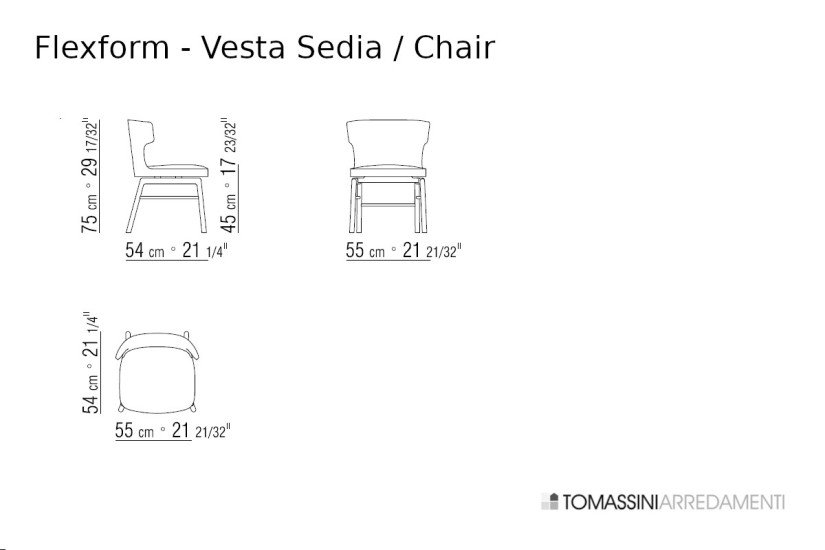 Chaise Vesta Flexform - 4