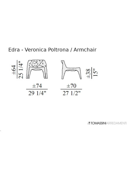 Fauteuil Veronica Edra - 8