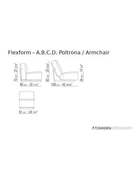 A.B.C.D. Armchair Flexform - 6