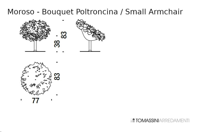 Bouquet Small Armchair Moroso - 8
