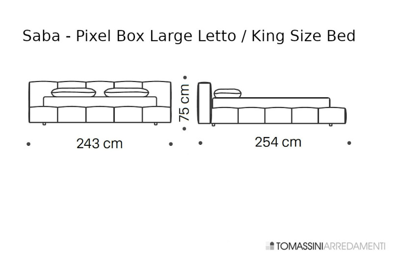 Letto Pixel Saba - 9