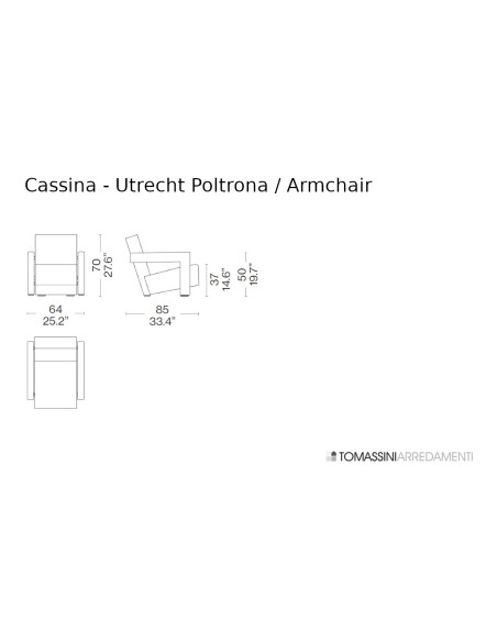 Fauteuil Utrecht Cassina - 7