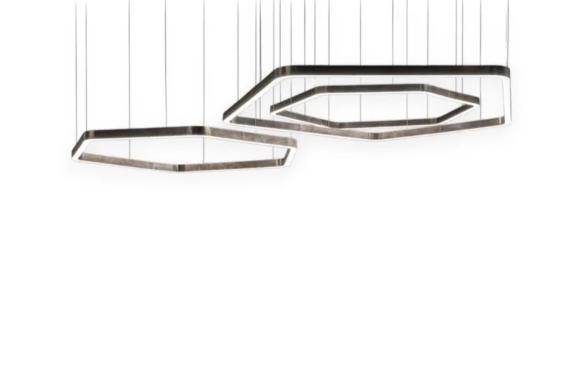 Henge Light Ring Horizontal Polygonal Suspension Lamp | Online Shop