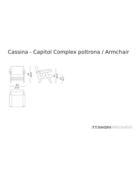 Capitol Complex Armchair Cassina - 5