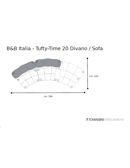 Canapé Tufty-Time 20 blanc (Offre Expo) B&B Italia - 9