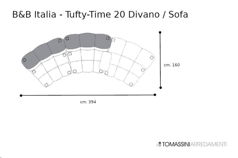 Divano Tufty-Time 20 bianco (Offerta Expo) B&B Italia - 9