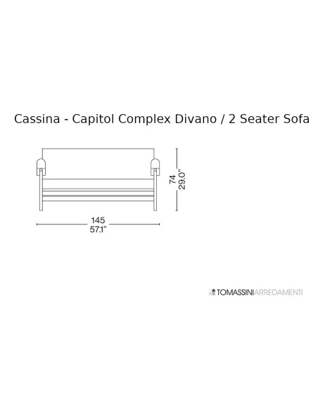 Canapé Capitol Complex Cassina - 6