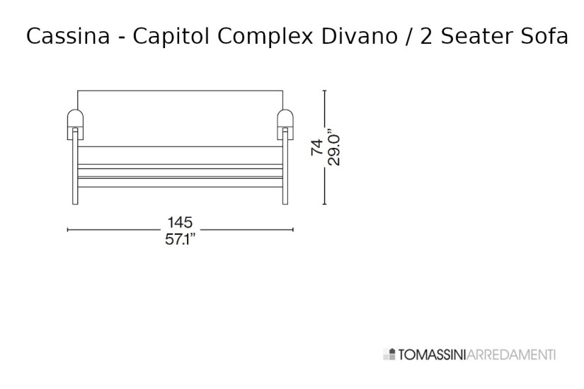 Canapé Capitol Complex Cassina - 6