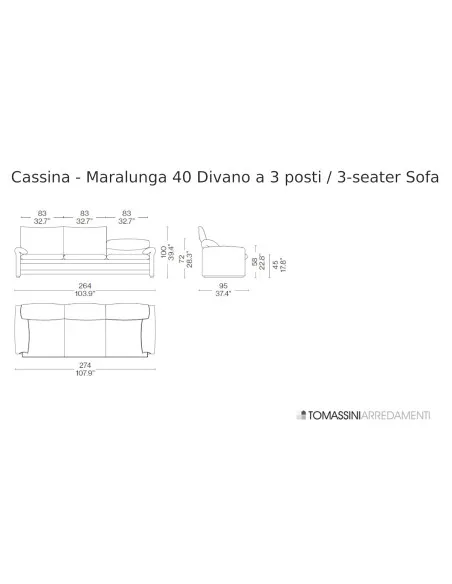 Canapé Maralunga 40 Cassina - 9