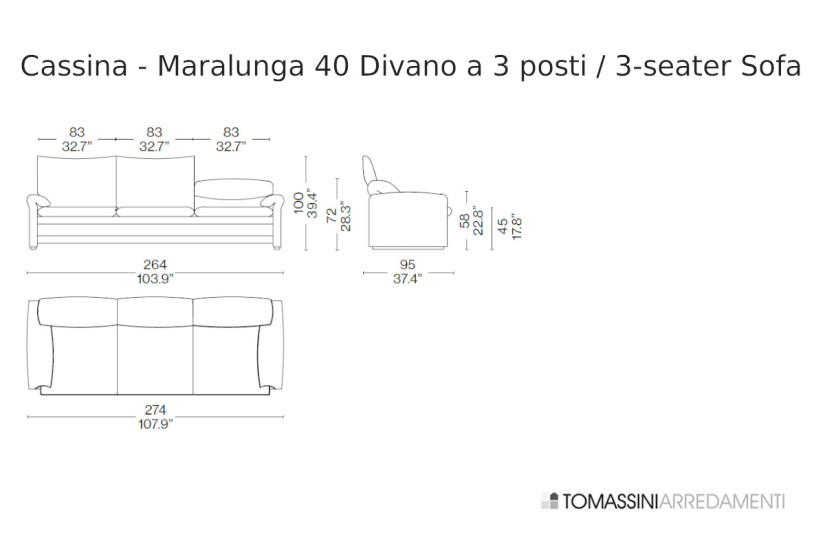 Canapé Maralunga 40 Cassina - 9