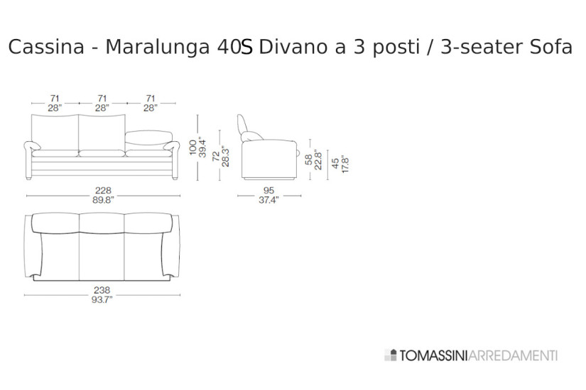 Canapé Maralunga 40S Cassina - 5