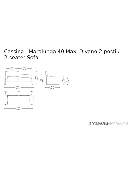 Divano Maralunga 40 Maxi Cassina - 8