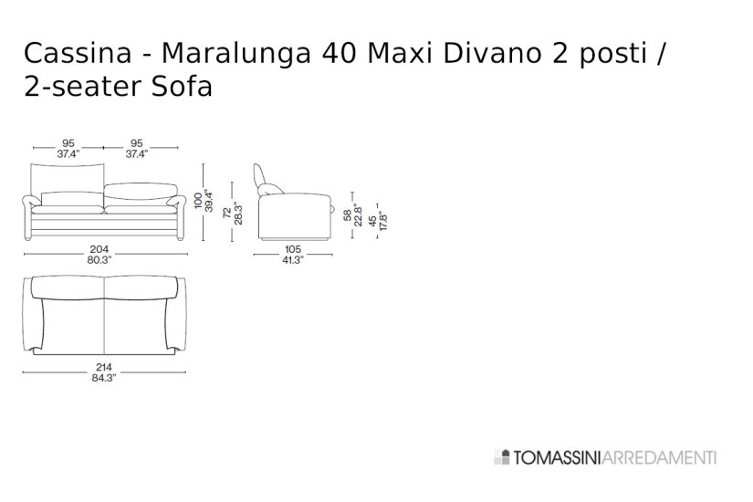 Canapé Maralunga 40 Maxi Cassina - 8