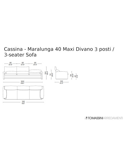 Divano Maralunga 40 Maxi Cassina - 9
