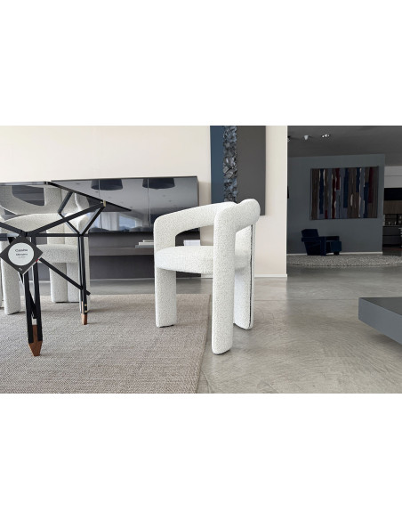 Chaise Dudet en tissu blanc (Offre Expo) Cassina - 1