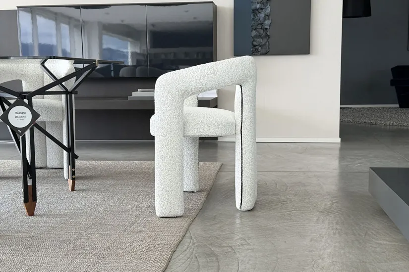 Chaise Dudet en tissu blanc (Offre Expo) Cassina - 2