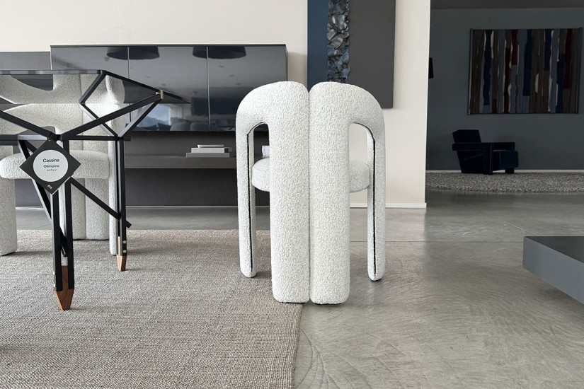 Sedia Dudet in tessuto bianco (Offerta Expo) Cassina - 3