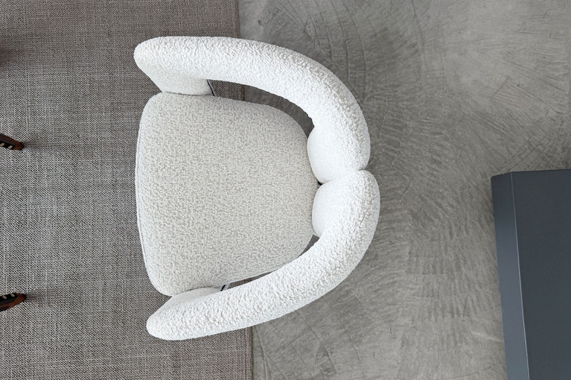 Sedia Dudet in tessuto bianco (Offerta Expo) Cassina - 4