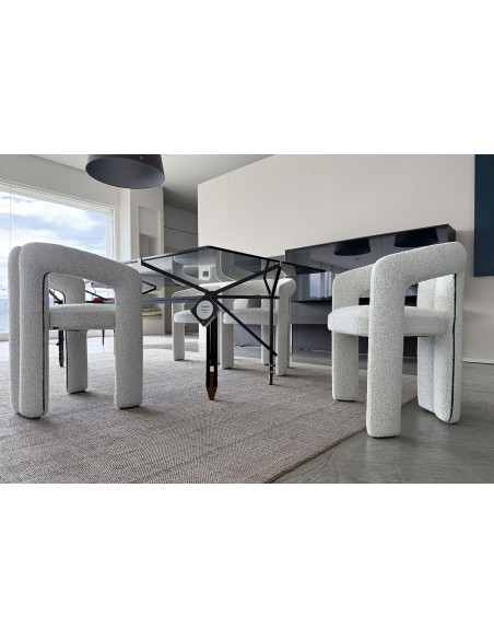 Dudet White Fabric Chair (Expo Offer) Cassina - 5