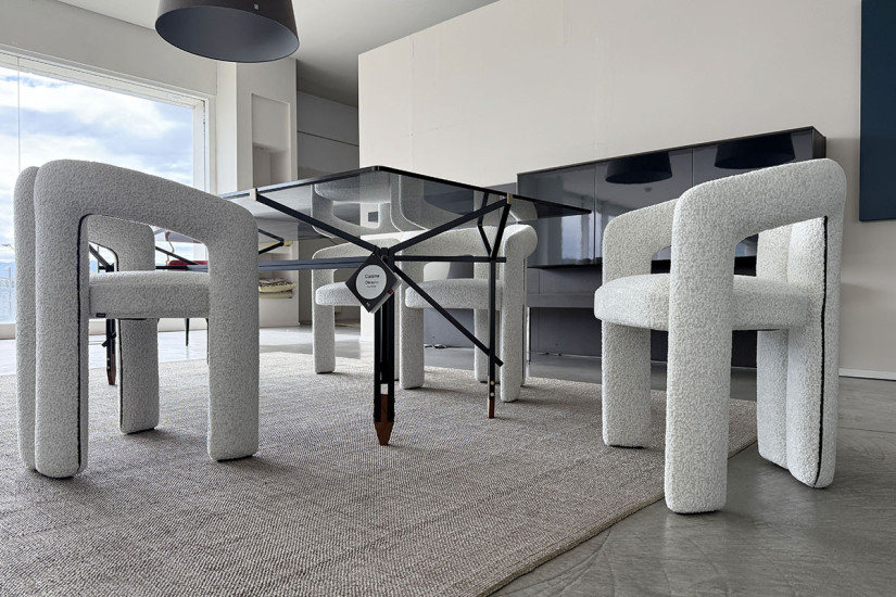 Sedia Dudet in tessuto bianco (Offerta Expo) Cassina - 5