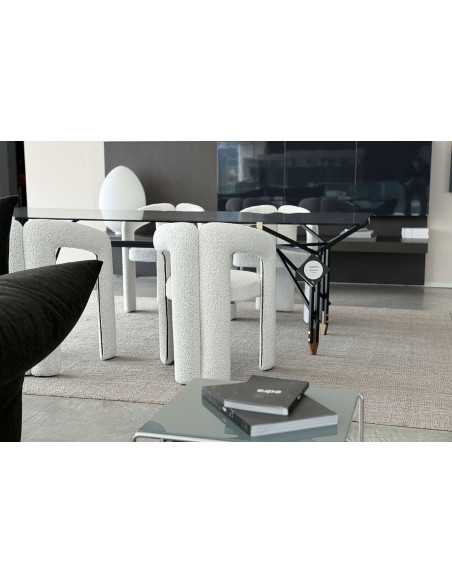 Chaise Dudet en tissu blanc (Offre Expo) Cassina - 6