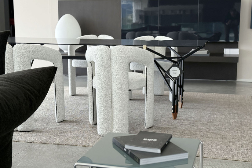 Chaise Dudet en tissu blanc (Offre Expo) Cassina - 6