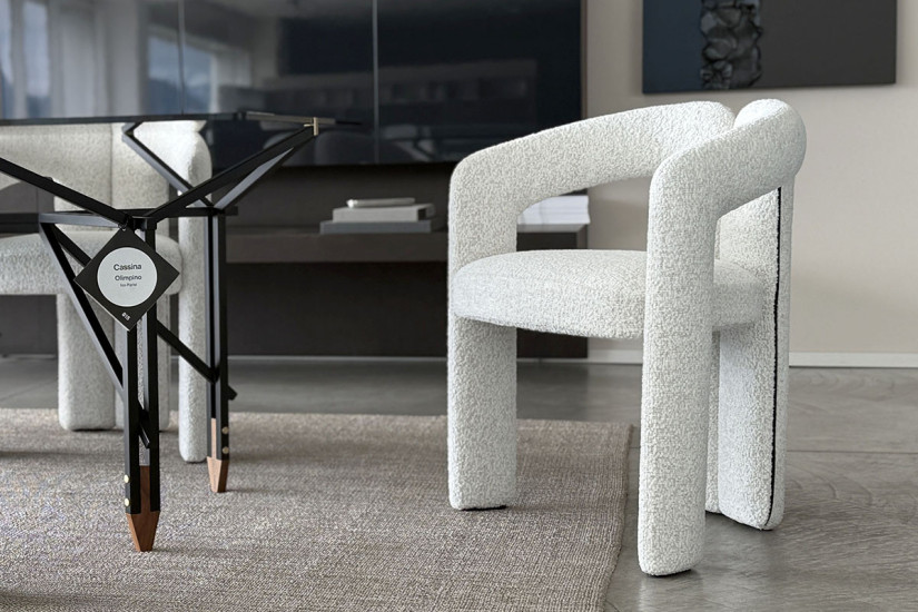 Sedia Dudet in tessuto bianco (Offerta Expo) Cassina - 7