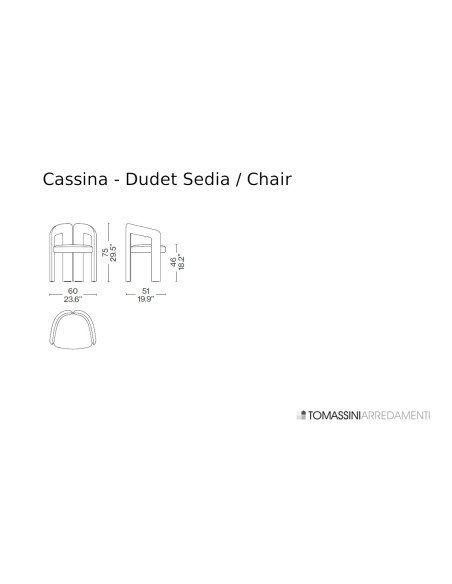 Sedia Dudet Cassina - 13