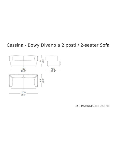 Divano Bowy Sofa Cassina - 8