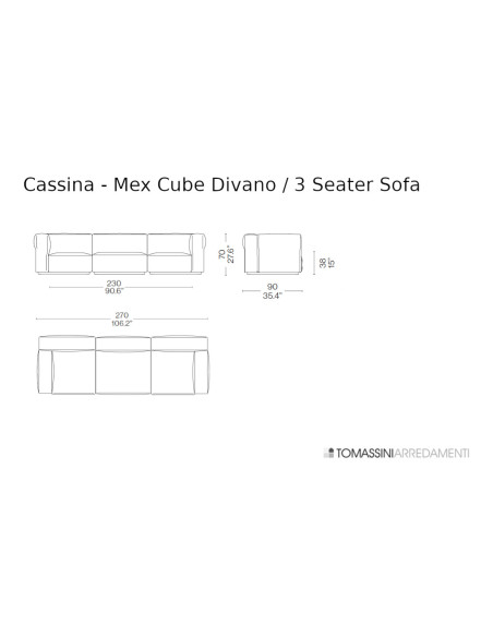 Canapé Mex Cube Cassina - 5
