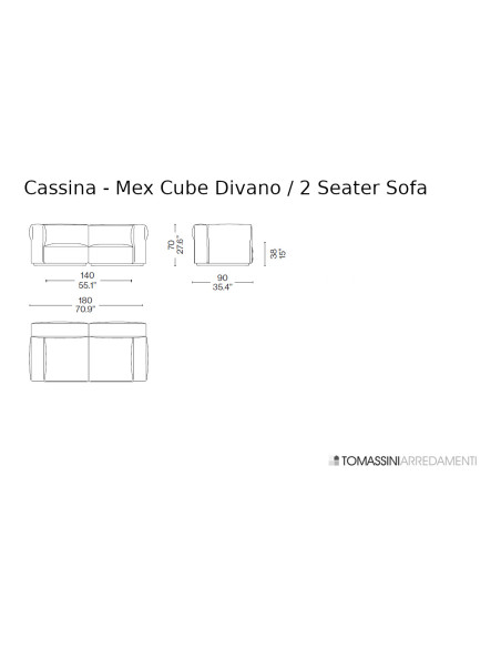 Divano Mex Cube Cassina - 4