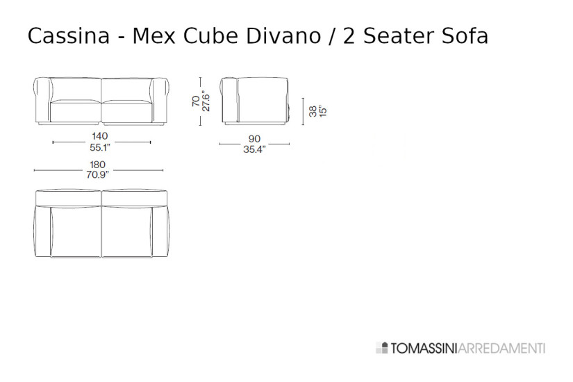 Canapé Mex Cube Cassina - 4