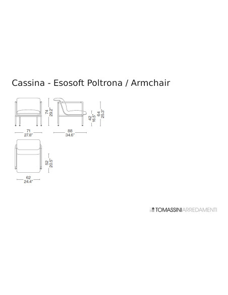 Esosoft Armchair Cassina - 9