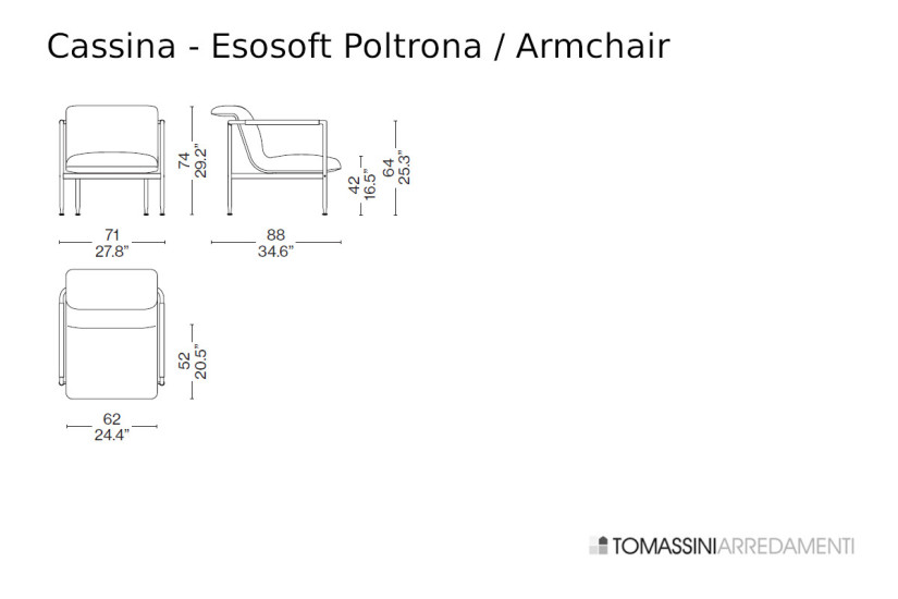 Esosoft Armchair Cassina - 9