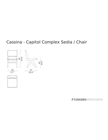 Capitol Complex Chair Cassina - 6