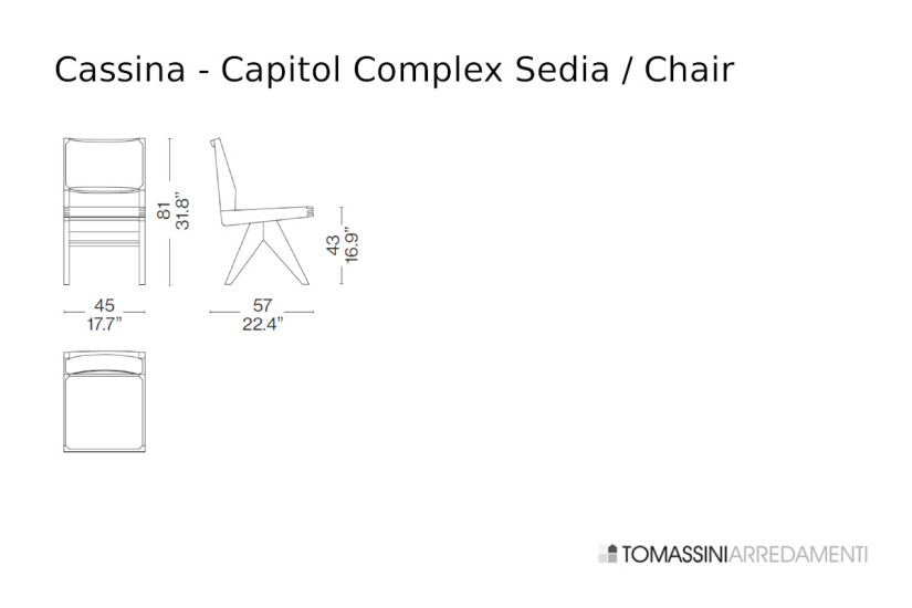Chaise Capitol Complex Cassina - 6