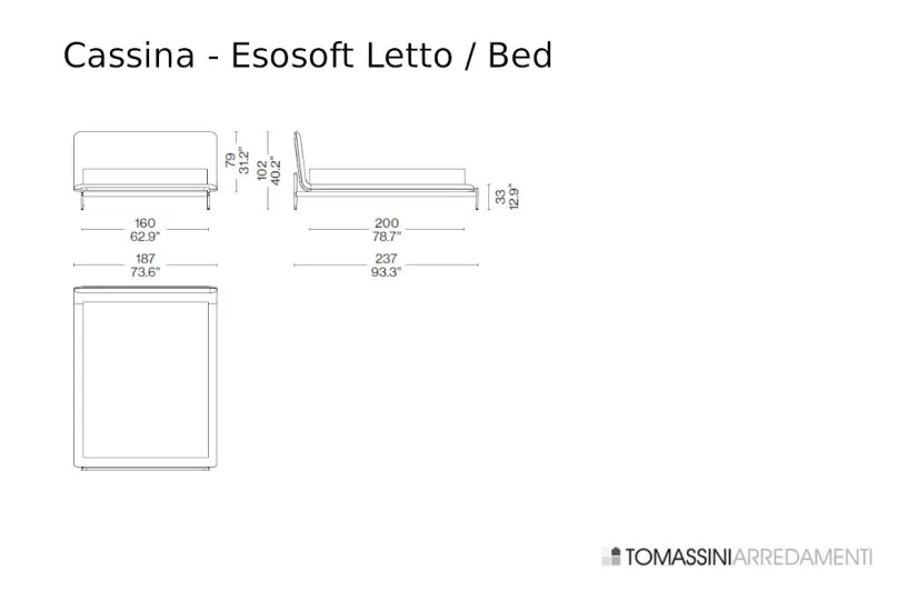 Esosoft Bed Cassina - 5