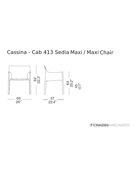 Chaise Cab 413 - PRO Cassina - 9