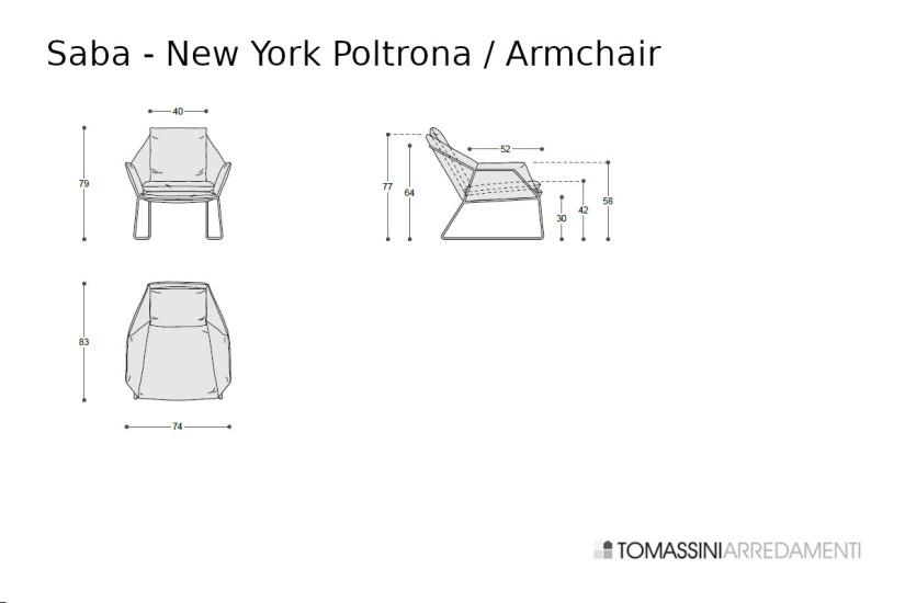 Fauteuil New York Saba - 6