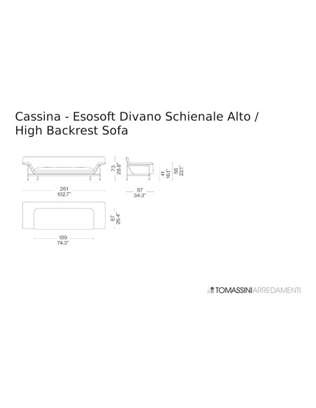 Divano Esosoft Cassina - 8