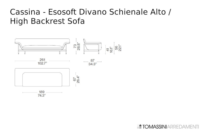 Canapé Esosoft Cassina - 8