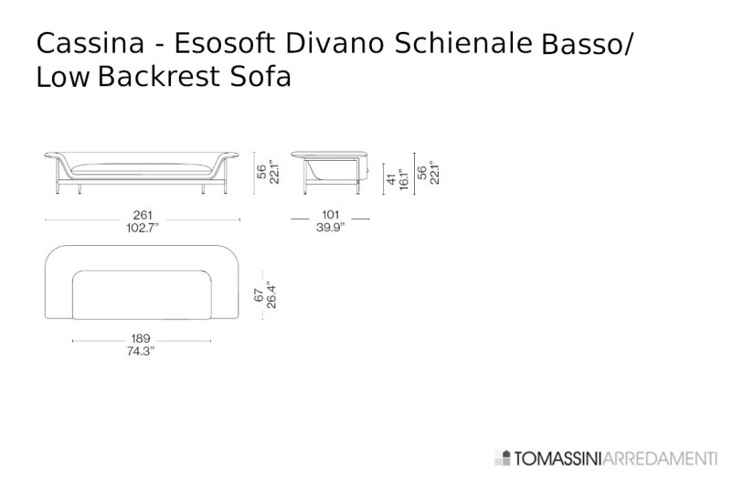 Canapé Esosoft Cassina - 9