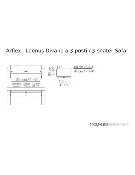 Canapé Leenus Arflex | Achats en Ligne