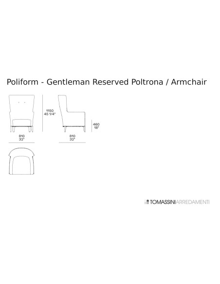 Fauteuil Gentleman Poliform - 9