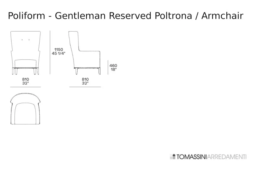 Gentleman Armchair Poliform - 9