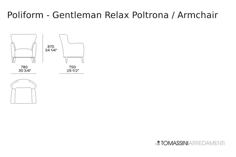 Fauteuil Gentleman Poliform - 10