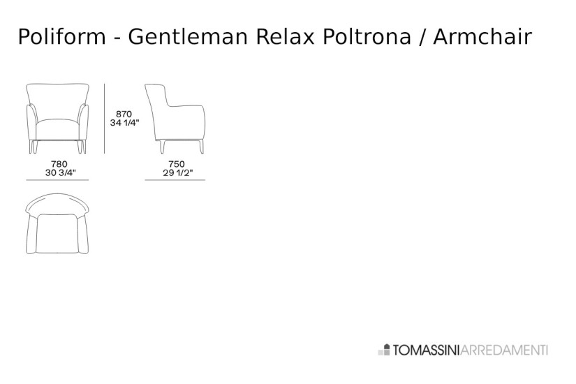 Poltrona Gentleman Poliform - 10